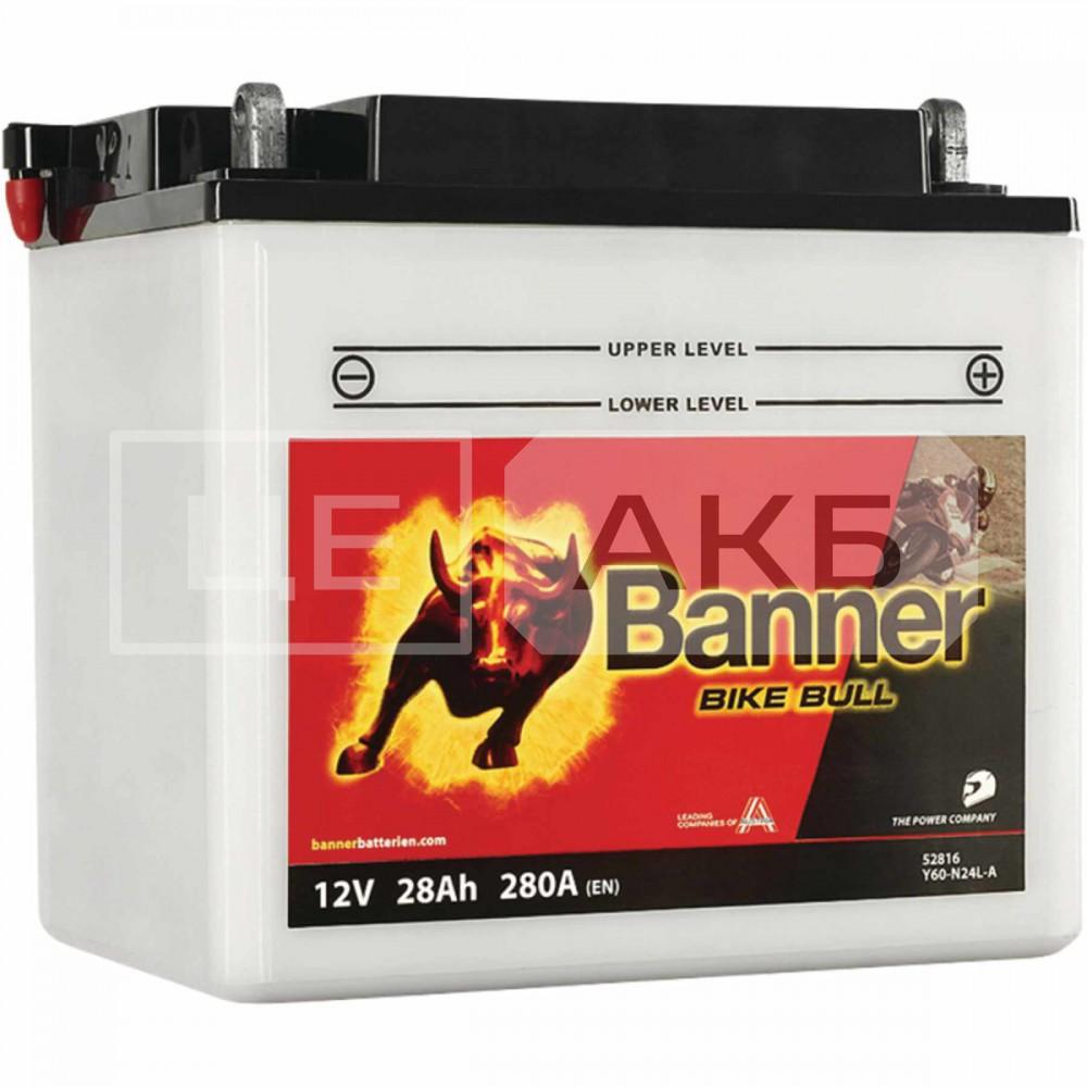 АКУМУЛЯТОР 12V 28AH 300A R+ BIKE BULL 184*124*175MM 52816