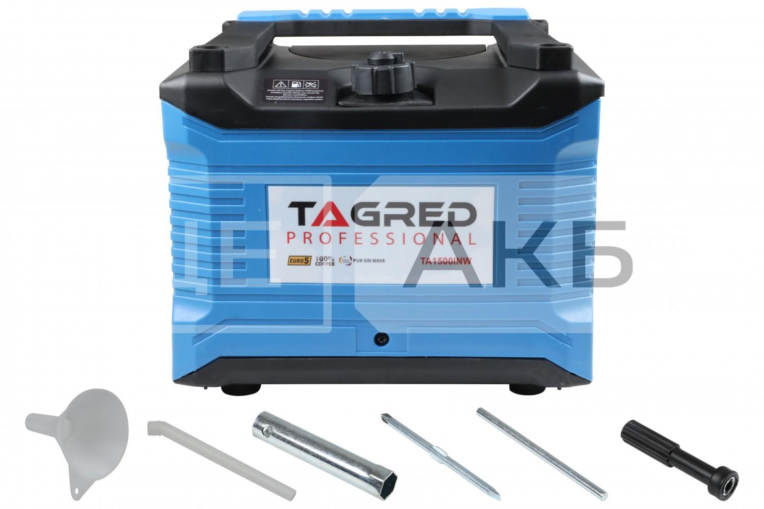 ГЕНЕРАТОР БЕНЗИНОВИЙ ІНВЕРТОРНИЙ TAGRED 1.25/1.5KVA 1/1.2KW ОДНОФАЗНИЙ РУЧНИЙ ЗАПУСК (ЧИСТА СИНУСОЇДА) TA1500INW
