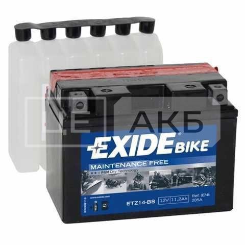 АКУМУЛЯТОР AGM EXIDE 12V 11.2AH 205A L+ 150*87*110MM ETZ14BS
